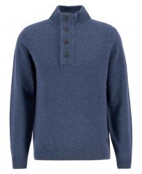 Pull Half Zip Barbour Patch Indigo