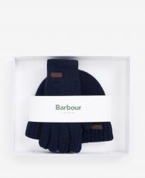 Coffret cadeau bonnet et gants Barbour Carlton Marine