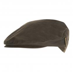 Casquette plate Barbour Wax Kappe Cheviot Olive